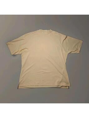 Vintage Footjoy Mens Yellow Mock Turtleneck Short Sleeve XXL